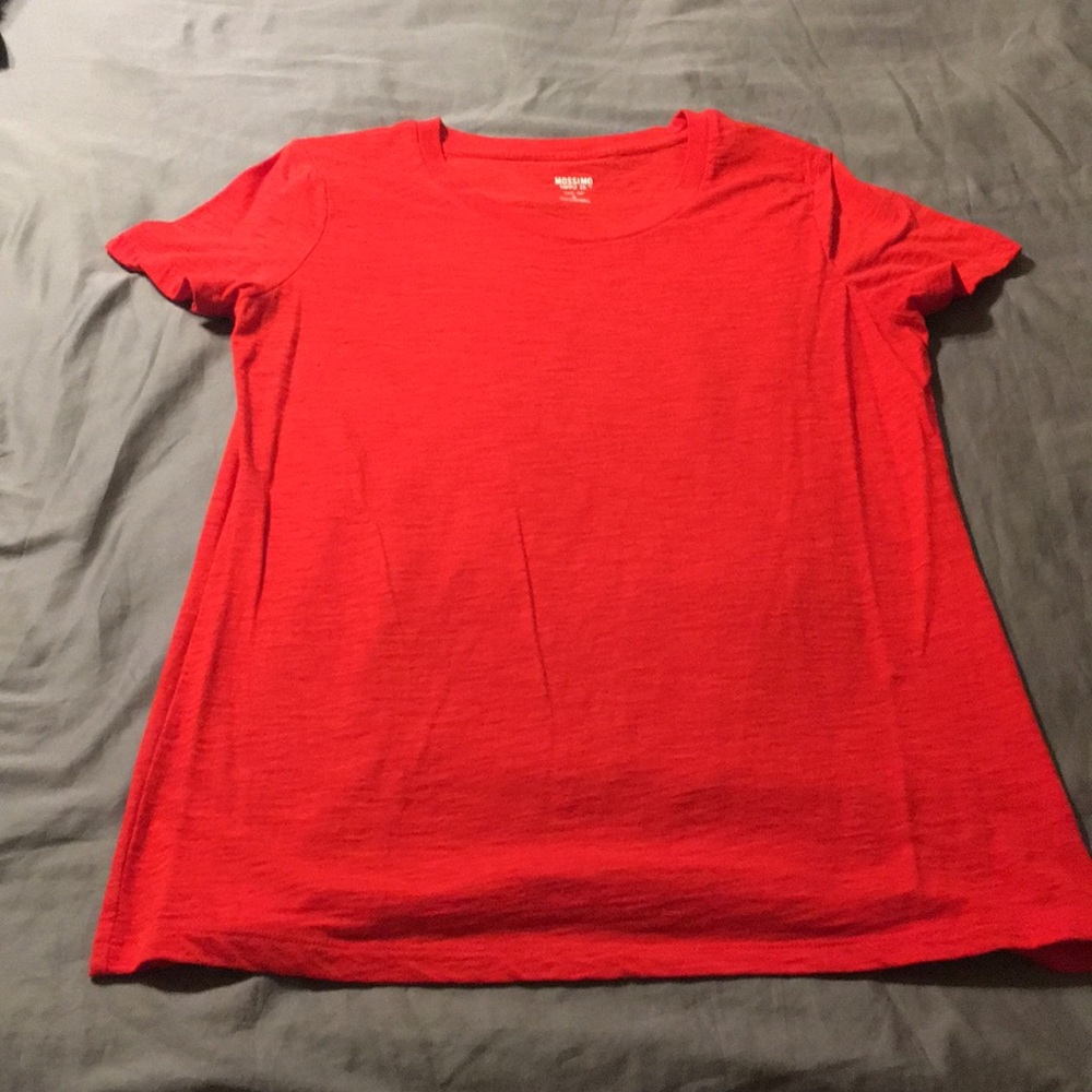 Plain red T-shirt